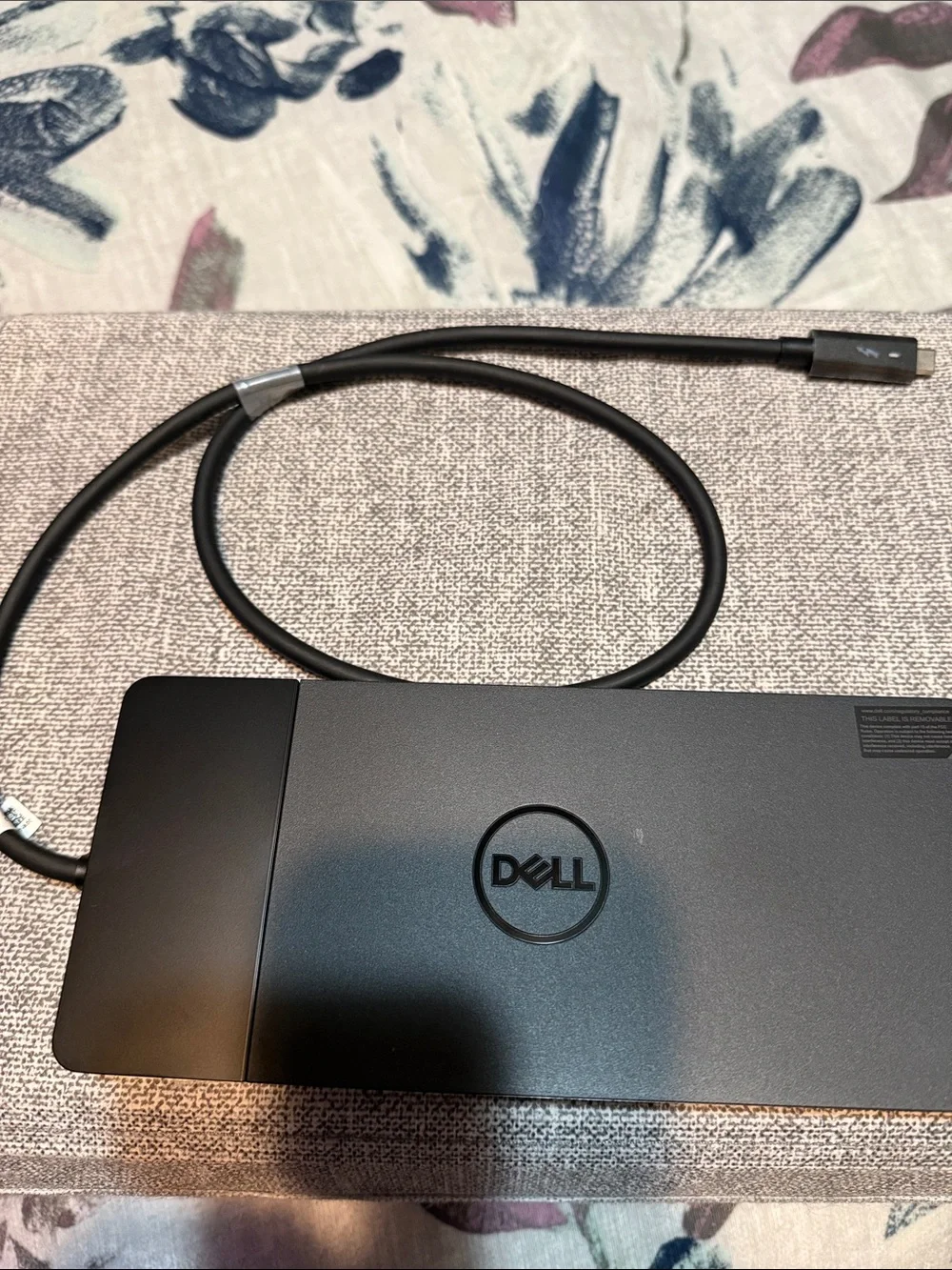Dell Matte Black Laptop Back Cover Panel with Center Logo